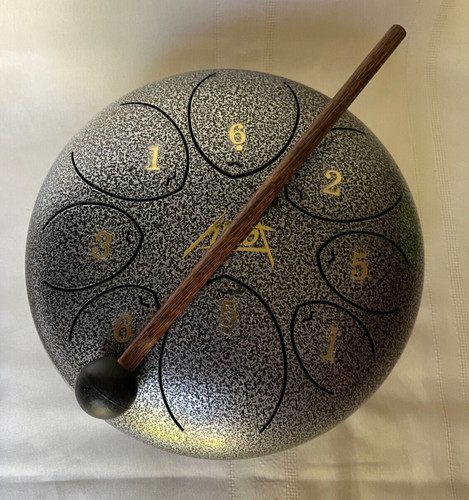 Tamburo linguetta acciaio 8 - tamburo, 8"